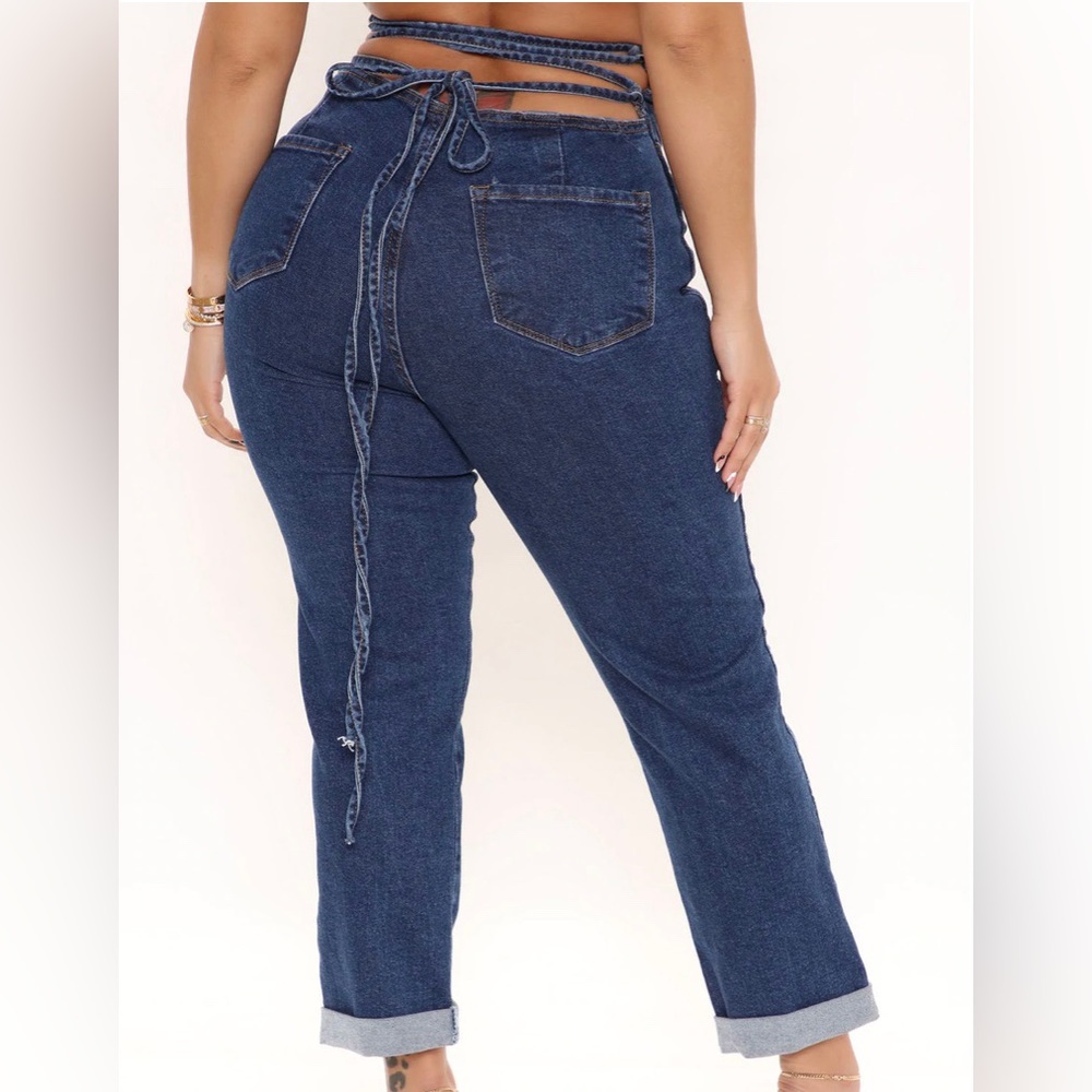 Tie Detail Jeans